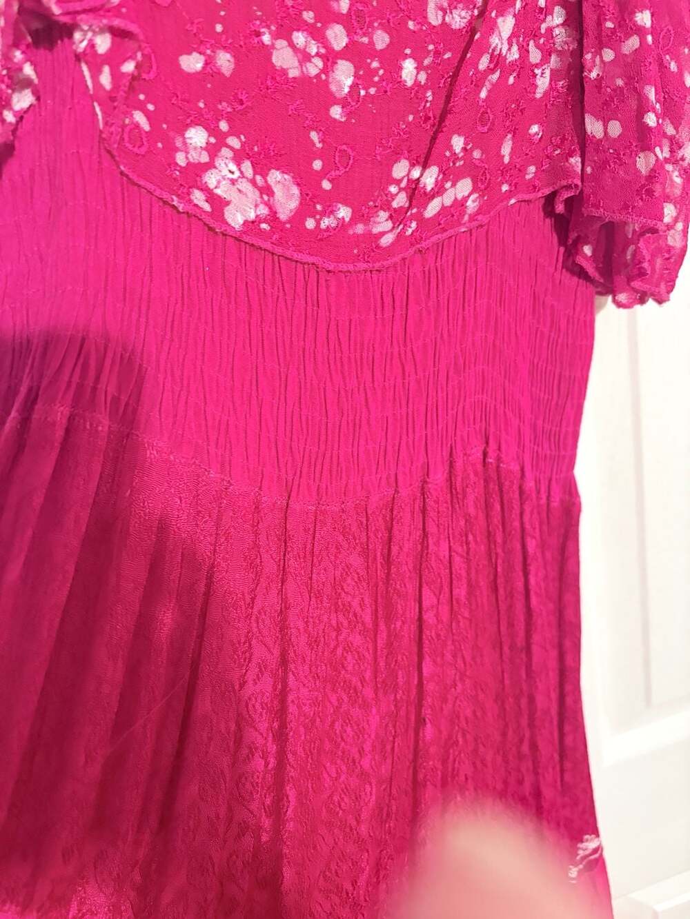 Advance Apparels Free Size Fuchsia Pink Off-Shoulder Maxi Dress - Picture 10 of 11